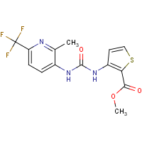 CAS: 2108833-69-6 | PC300951 | Methyl 3-[({[2-methyl-6-(trifluoromethyl)pyridin-3-yl]amino}carbonyl)amino]thiophene-2-carboxylate