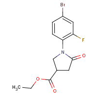 CAS: 1239731-93-1 | PC300997 | Ethyl 1-(4-bromo-2-fluorophenyl)-5-oxopyrrolidine-3-carboxylate