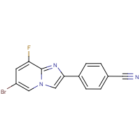 CAS: 2379918-56-4 | PC301015 | 4-(6-Bromo-8-fluoroimidazo[1,2-a]pyridin-2-yl)benzonitrile