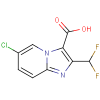 CAS:2451256-50-9 | PC301033 | 6-Chloro-2-(difluoromethyl)imidazo[1,2-a]pyridine-3-carboxylic acid