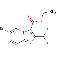 CAS:2451256-42-9 | PC301034 | Ethyl 6-bromo-2-(difluoromethyl)imidazo[1,2-a]pyridine-3-carboxylate