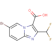 CAS:2451256-52-1 | PC301035 | 6-Bromo-2-(difluoromethyl)imidazo[1,2-a]pyridine-3-carboxylic acid
