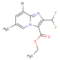 CAS:2451256-44-1 | PC301038 | Ethyl 8-bromo-2-(difluoromethyl)-6-methylimidazo[1,2-a]pyridine-3-carboxylate