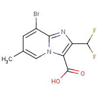 CAS:2514941-98-9 | PC301039 | 8-Bromo-2-(difluoromethyl)-6-methylimidazo[1,2-a]pyridine-3-carboxylic acid