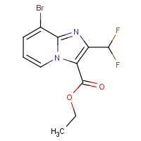 CAS:2451256-43-0 | PC301042 | Ethyl 8-bromo-2-(difluoromethyl)imidazo[1,2-a]pyridine-3-carboxylate