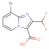 CAS:2514942-06-2 | PC301043 | 8-Bromo-2-(difluoromethyl)imidazo[1,2-a]pyridine-3-carboxylic acid