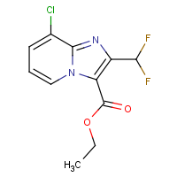 CAS:2451256-47-4 | PC301044 | Ethyl 8-chloro-2-(difluoromethyl)imidazo[1,2-a]pyridine-3-carboxylate