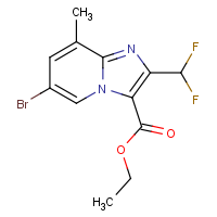 CAS:2451256-39-4 | PC301047 | Ethyl 6-bromo-2-(difluoromethyl)-8-methylimidazo[1,2-a]pyridine-3-carboxylate