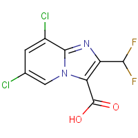 CAS:2451256-40-7 | PC301052 | 6,8-Dichloro-2-(difluoromethyl)imidazo[1,2-a]pyridine-3-carboxylic acid