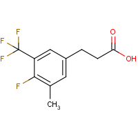 CAS:1373920-73-0 | PC302190 | 3-[4-Fluoro-3-methyl-5-(trifluoromethyl)phenyl]propionic acid