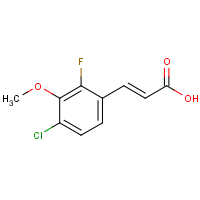 CAS: 1353001-74-7 | PC302206 | 4-Chloro-2-fluoro-3-methoxycinnamic acid