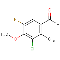 CAS: 1373920-69-4 | PC302291 | 3-Chloro-5-fluoro-4-methoxy-2-methylbenzaldehyde