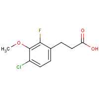 CAS: 1323966-13-7 | PC302486 | 3-(4-Chloro-2-fluoro-3-methoxyphenyl)propionic acid