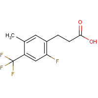 CAS: 1323966-25-1 | PC302500 | 3-[2-Fluoro-5-methyl-4-(trifluoromethyl)phenyl]propionic acid