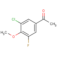 CAS:886497-19-4 | PC302535 | 3'-Chloro-5'-fluoro-4'-methoxyacetophenone