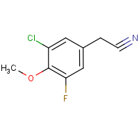 CAS: 1000540-93-1 | PC302540 | 3-Chloro-5-fluoro-4-methoxyphenylacetonitrile