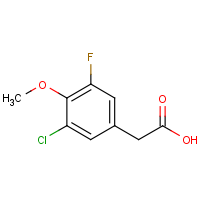CAS: 1000544-65-9 | PC302718 | 3-Chloro-5-fluoro-4-methoxyphenylacetic acid