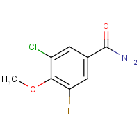 CAS: 886497-40-1 | PC302772 | 3-Chloro-5-fluoro-4-methoxybenzamide