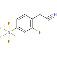 CAS:1240256-87-4 | PC302800 | 2-Fluoro-4-(pentafluorosulfur)phenylacetonitrile