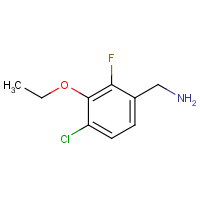 CAS: 1323966-28-4 | PC302867 | 4-Chloro-3-ethoxy-2-fluorobenzylamine