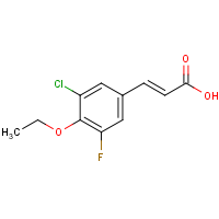 CAS: 1017779-08-6 | PC302946 | 3-Chloro-4-ethoxy-5-fluorocinnamic acid