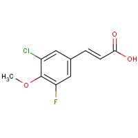 CAS: 886501-39-9 | PC302951 | 3-Chloro-5-fluoro-4-methoxycinnamic acid