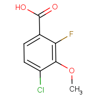 CAS: 1169870-80-7 | PC302974 | 4-Chloro-2-fluoro-3-methoxybenzoic acid