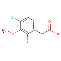 CAS: 1323955-64-1 | PC302975 | 4-Chloro-2-fluoro-3-methoxyphenylacetic acid