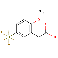 CAS:1240257-85-5 | PC303125 | 2-Methoxy-5-(pentafluorosulfur)phenylacetic acid