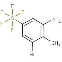 CAS:1373920-91-2 | PC303147 | 3-Bromo-2-methyl-5-(pentafluorosulfur)aniline