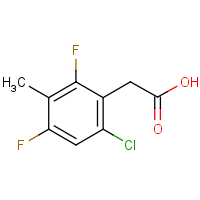 CAS: 1858250-10-8 | PC303283 | 6-Chloro-2,4-difluoro-3-methylphenylacetic acid
