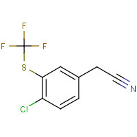 CAS: 2514625-02-4 | PC303392 | 4-Chloro-3-(trifluoromethylthio)phenylacetonitrile