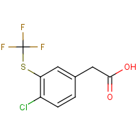 CAS: 2415751-73-2 | PC303393 | 4-Chloro-3-(trifluoromethylthio)phenylacetic acid