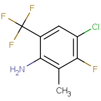 CAS:2415751-74-3 | PC303407 | 4-Chloro-3-fluoro-2-methyl-6-(trifluoromethyl)aniline