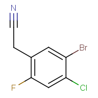 CAS: 1785359-01-4 | PC303479 | 5-Bromo-4-chloro-2-fluorophenylacetonitrile