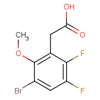 CAS: 1889215-54-6 | PC303491 | 3-Bromo-5,6-difluoro-2-methoxyphenylacetic acid