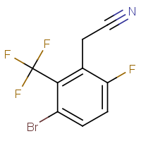 CAS:2091737-61-8 | PC303537 | 3-Bromo-6-fluoro-2-(trifluoromethyl)phenylacetonitrile