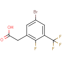 CAS:2384476-13-3 | PC303544 | 5-Bromo-2-fluoro-3-(trifluoromethyl)phenylacetic acid