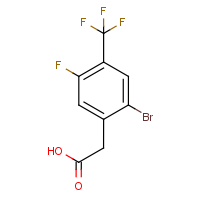 CAS: 2385550-69-4 | PC303555 | 2-Bromo-5-fluoro-4-(trifluoromethyl)phenylacetic acid