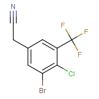 CAS:2383782-11-2 | PC303566 | 3-Bromo-4-chloro-5-(trifluoromethyl)phenylacetonitrile