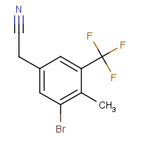 CAS: 2384884-96-0 | PC303602 | 3-Bromo-4-methyl-5-(trifluoromethyl)phenylacetonitrile