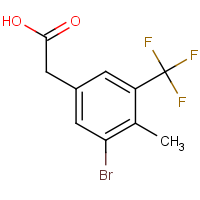 CAS: 2387022-29-7 | PC303603 | 3-Bromo-4-methyl-5-(trifluoromethyl)phenylacetic acid