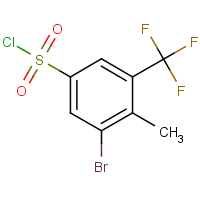 CAS:2383371-10-4 | PC303610 | 3-Bromo-4-methyl-5-(trifluoromethyl)benzenesulfonyl chloride