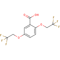 CAS: 35480-52-5 | PC3053N | 2,5-Bis(2,2,2-trifluoroethoxy)benzoic acid