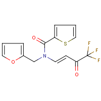 CAS:215519-28-1 | PC31107 | N-(2-Furylmethyl)-N-(4,4,4-trifluoro-3-oxobut-1-enyl)thiophene-2-carboxamide