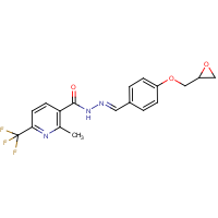 CAS:1980008-28-3 | PC31136 | 2-methyl-N'-{[4-(oxiran-2-ylmethoxy)phenyl]methylene}-6-(trifluoromethyl)nicotinohydrazide