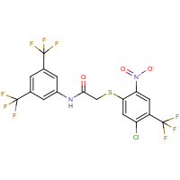 CAS:217490-29-4 | PC31178 | N1-[3,5-di(trifluoromethyl)phenyl]-2-{[5-chloro-2-nitro-4-(trifluoromethyl)phenyl]thio}acetamide