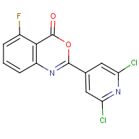 CAS: 219139-72-7 | PC31209 | 2-(2,6-dichloro-4-pyridyl)-5-fluoro-4H-3,1-benzoxazin-4-one