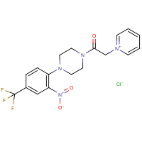 CAS:219139-24-9 | PC31213 | 1-{4-[2-nitro-4-(trifluoromethyl)phenyl]piperazino}-2-pyridinium-1-ylethan-1-one chloride