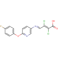 CAS:219929-79-0 | PC31255 | 2,3-dichloro-4-{[6-(4-fluorophenoxy)-3-pyridyl]imino}but-2-enoic acid